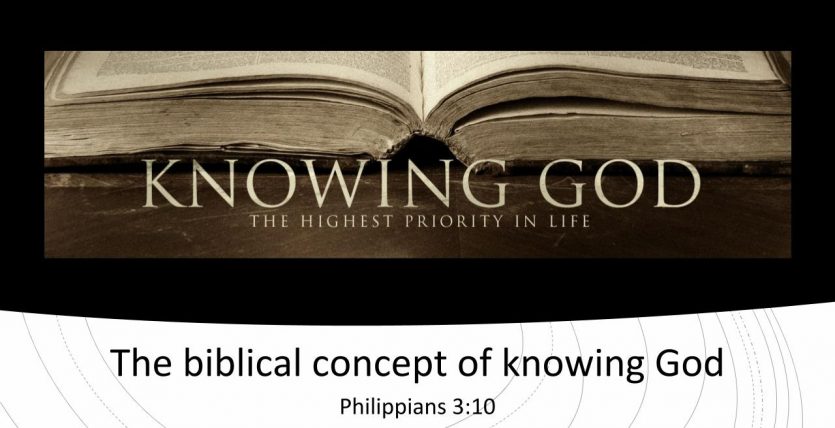 The biblical concept of knowing God