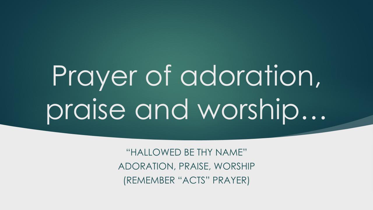 Prayer Of Adoration RCCG Family Praise Chapel